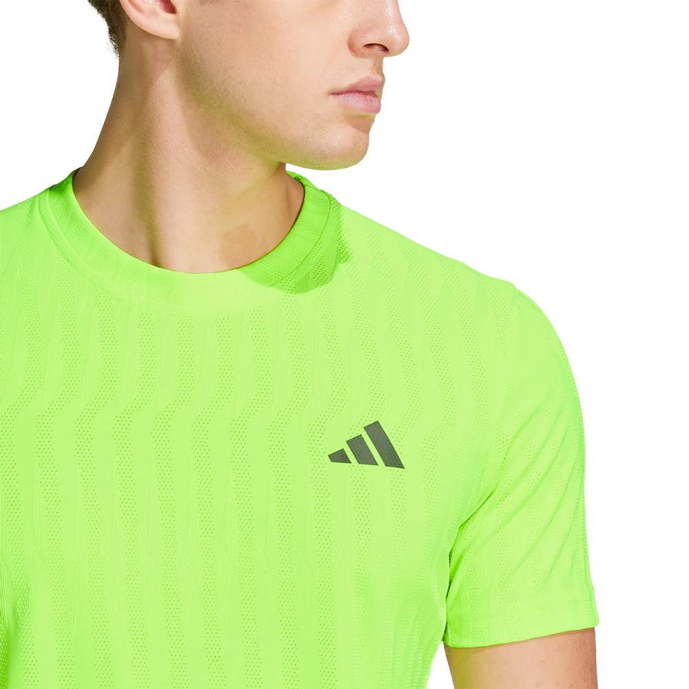 adidas Men's Freelift Tee - Lucid Lemon - Image 6