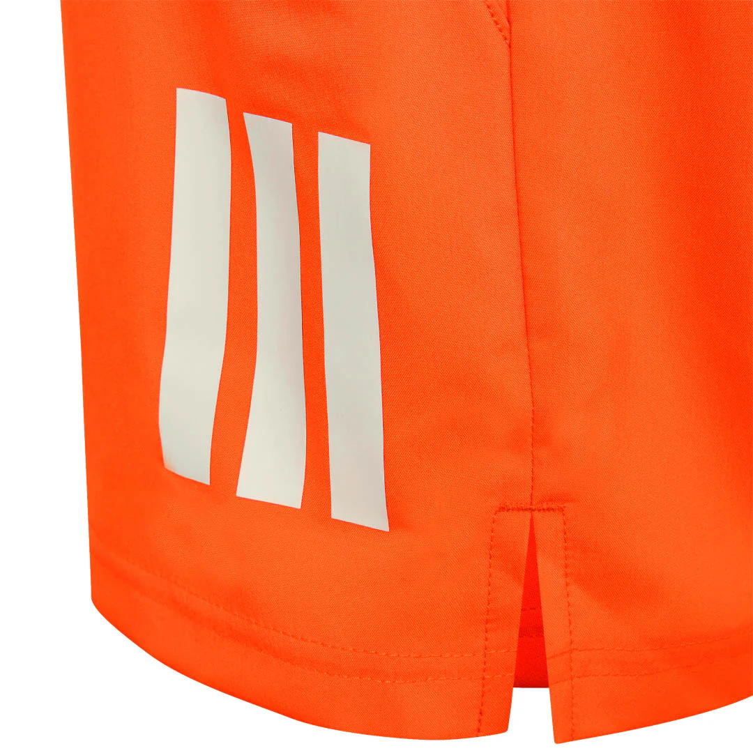 adidas Boy's Club 3 Stripe Short - Pure Orange - Image 5