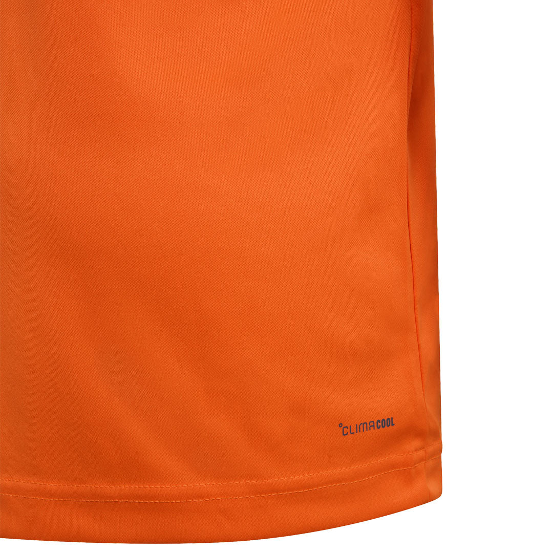 adidas Boys Club 3 Stripe Tee - Pure Orange - Image 5
