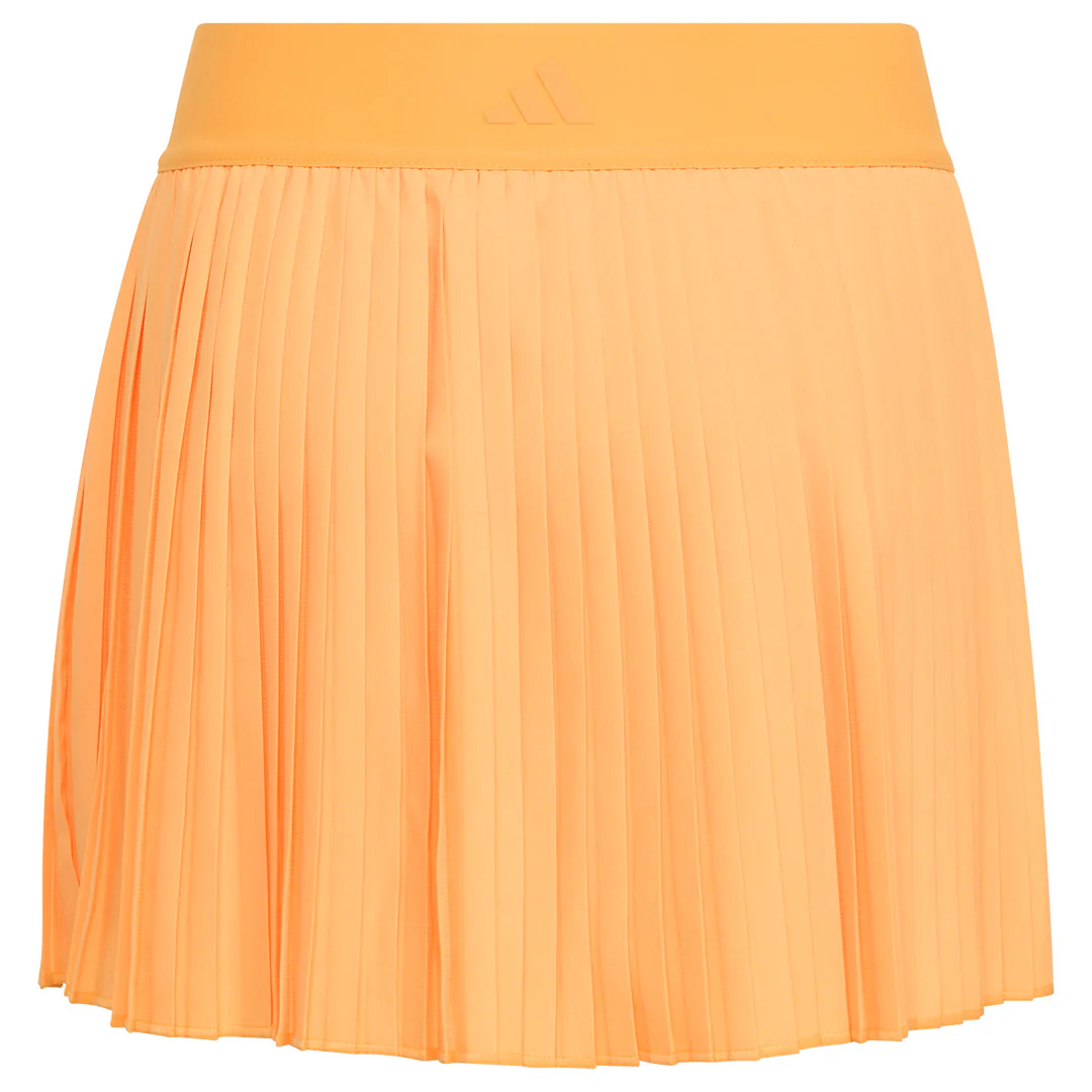adidas Girls Club Pleated Skort - Ice Tangerine - Image 2