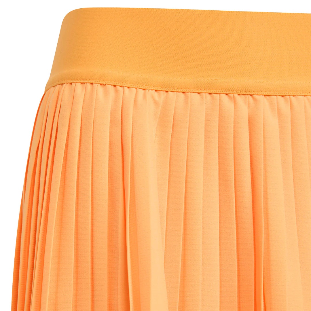 adidas Girls Club Pleated Skort - Ice Tangerine - Image 3