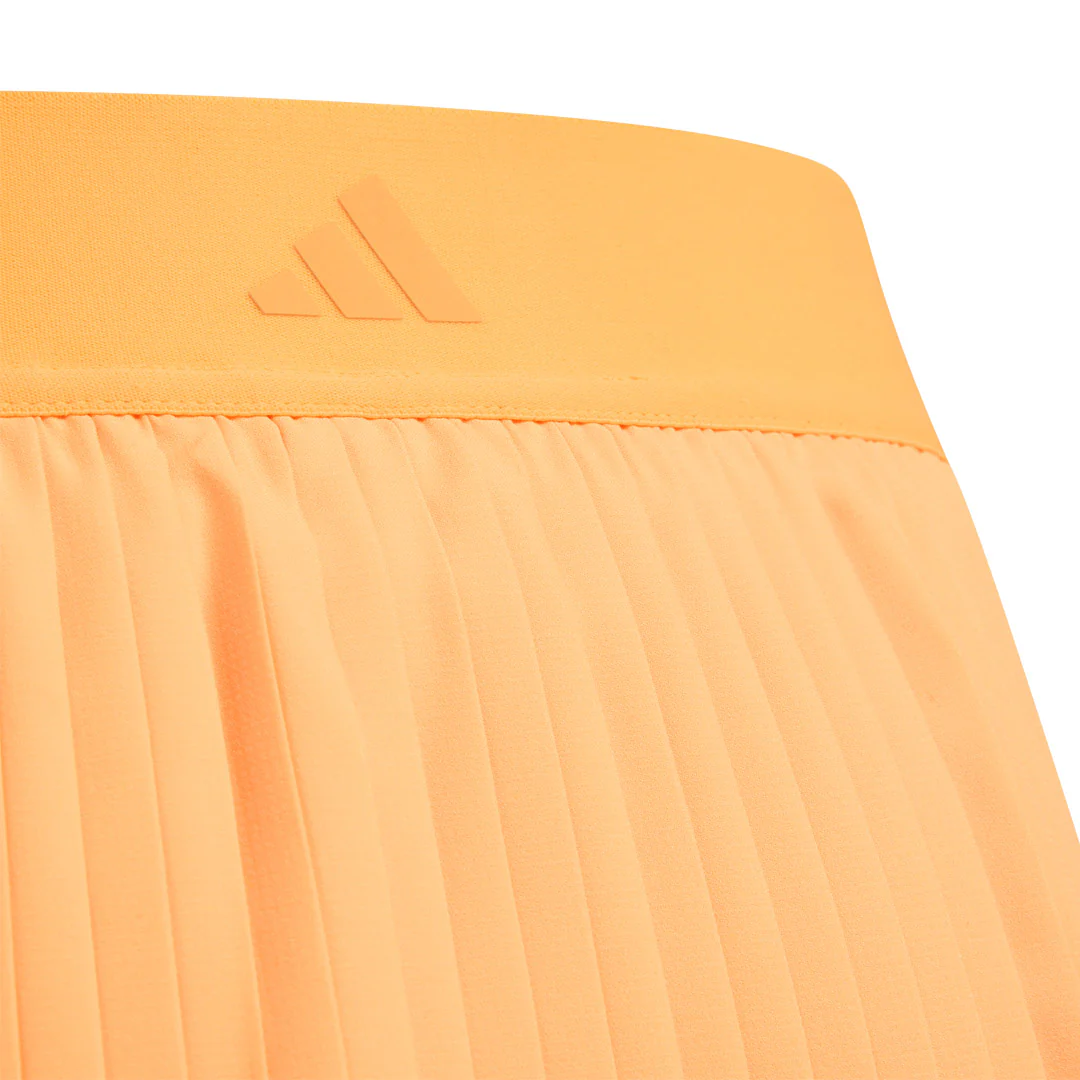 adidas Girls Club Pleated Skort - Ice Tangerine - Image 4