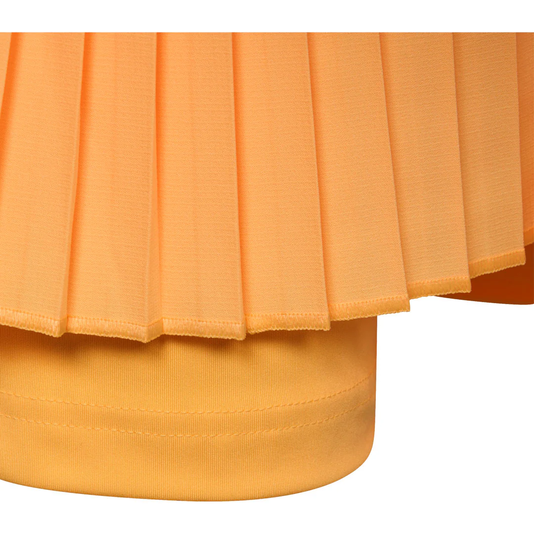 adidas Girls Club Pleated Skort - Ice Tangerine - Image 5