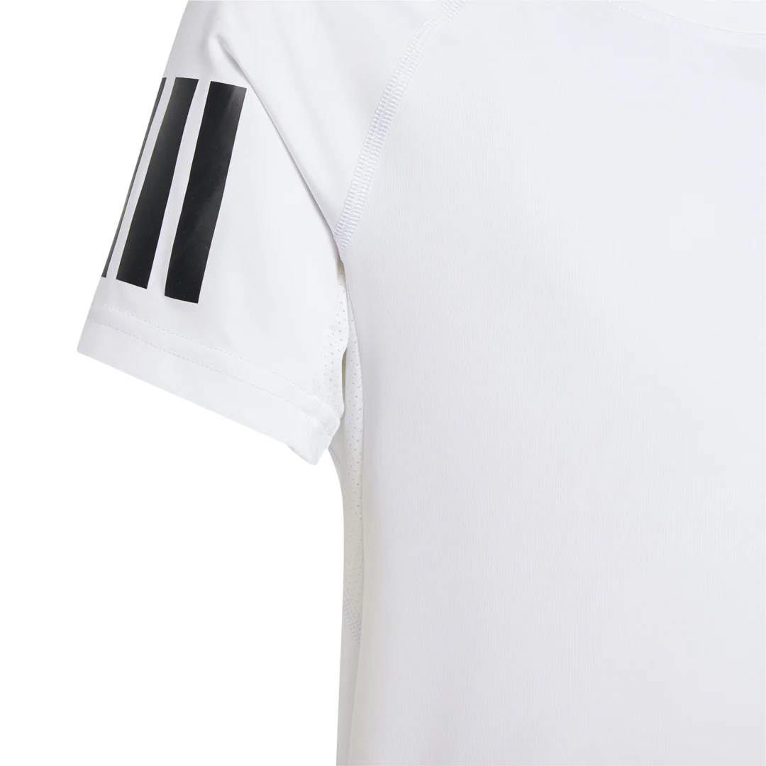 adidas Girls Club Tee - White - Image 4