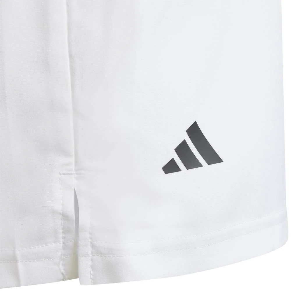 adidas Boys Club 3 Stripe Short - White - Image 3