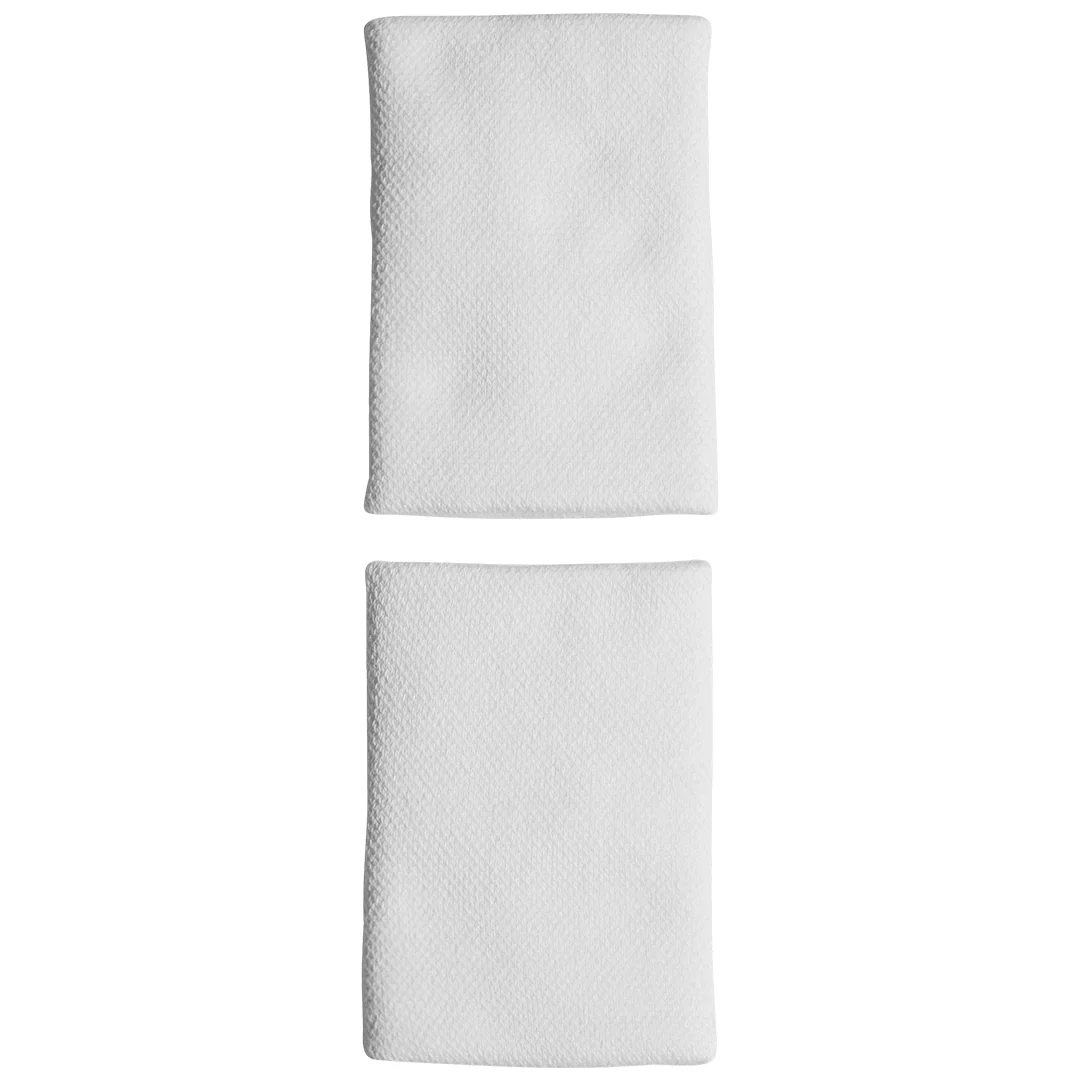 adidas Large Tennis Wristband - White/Black - Image 2