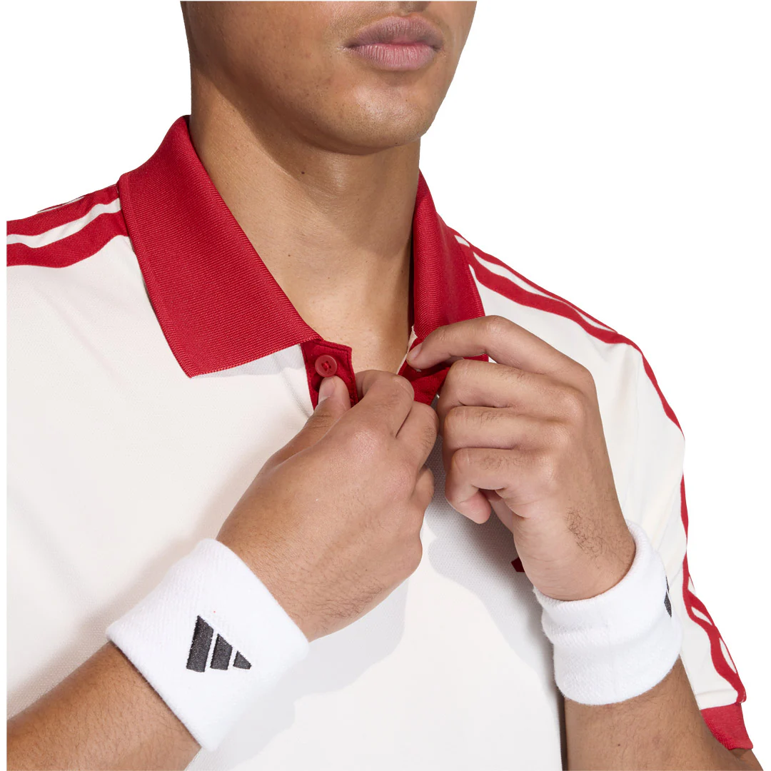 adidas Men's Classics Polo - Chalk White - Image 5