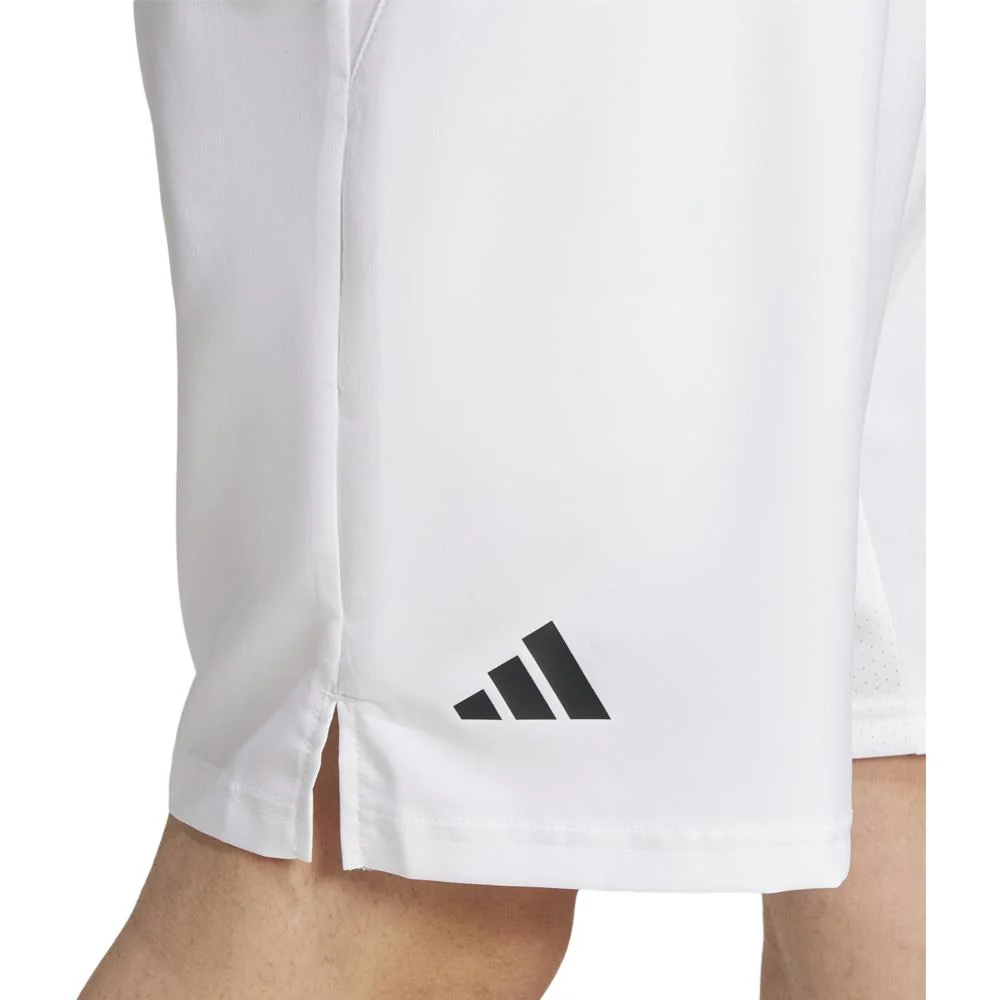 adidas Men's Club 3 Stripe 7" Short - White/Black - Image 6