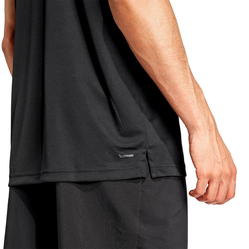 adidas Men's Club 3 Stripe Polo - Black - Image 6