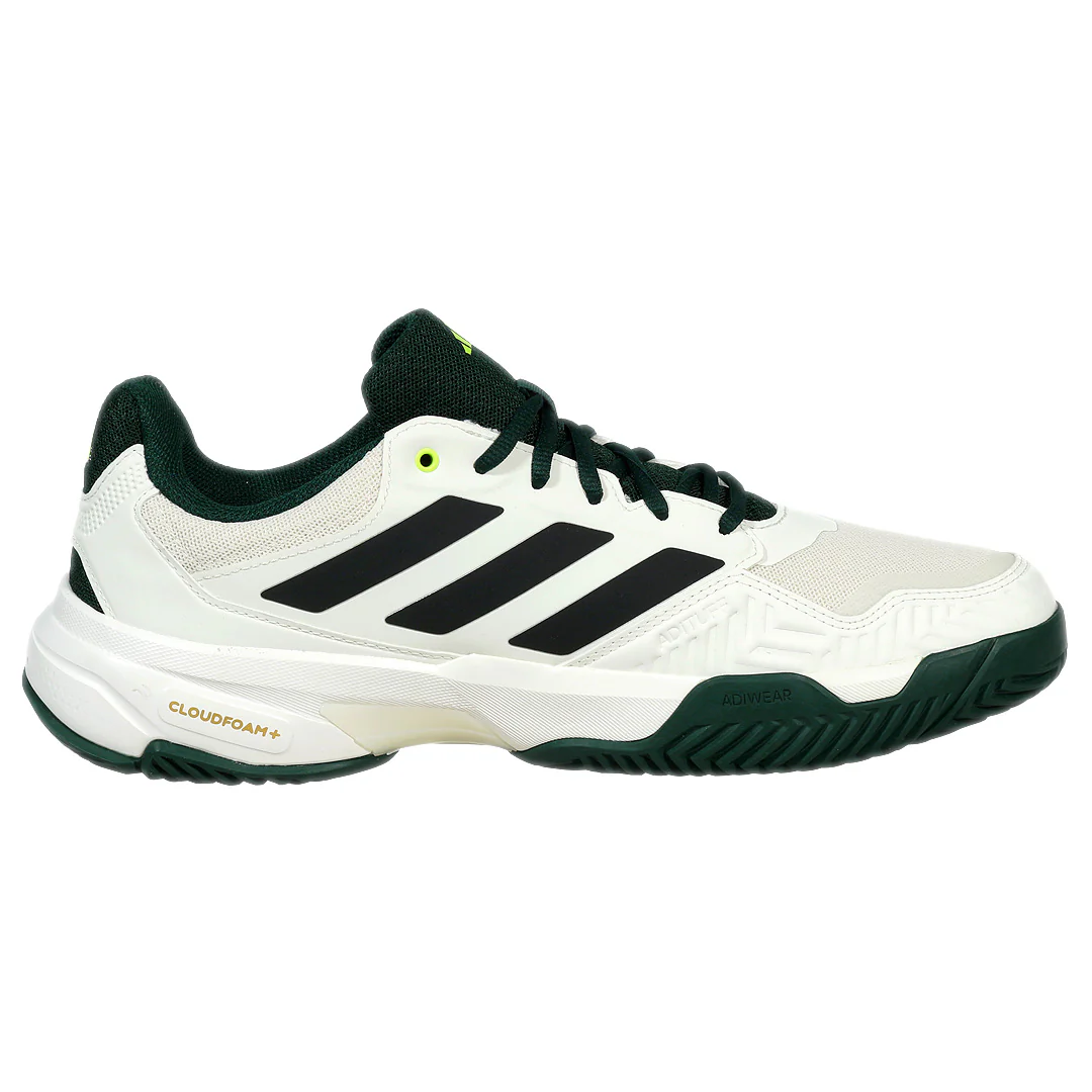 adidas Men's CourtJam Control 3 - Off White/Aurora Ivy - Image 2