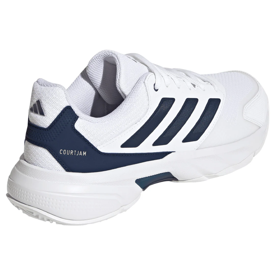 adidas Men's CourtJam Control 3 - Cyber Metallic/Dark Blue - Image 4