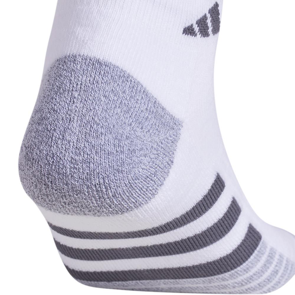 adidas Men's Cushioned Low-Cut 3 Pack Socks - White/Grey - Image 4