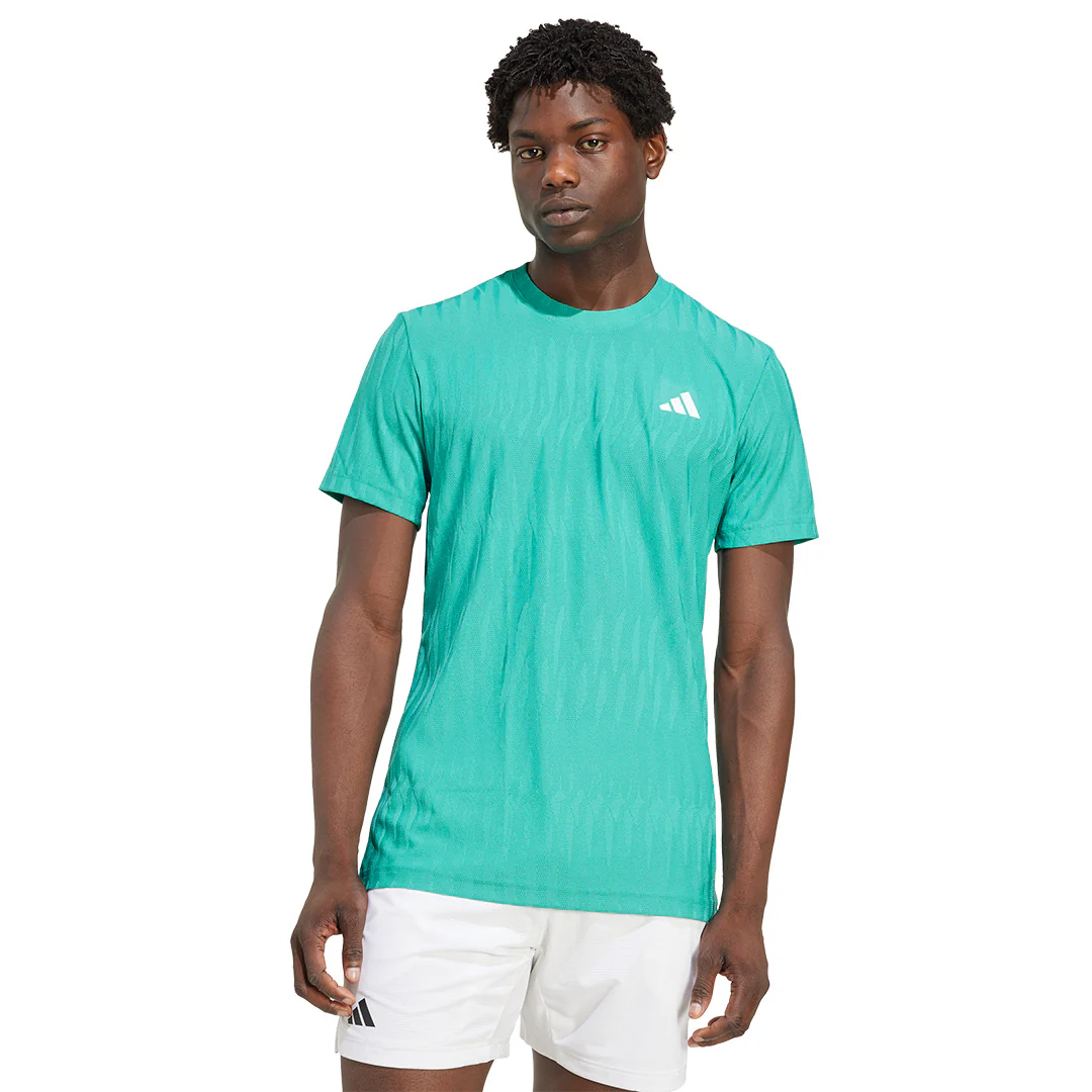 adidas Men's Freelift Tee - Pure Teal - Image 2