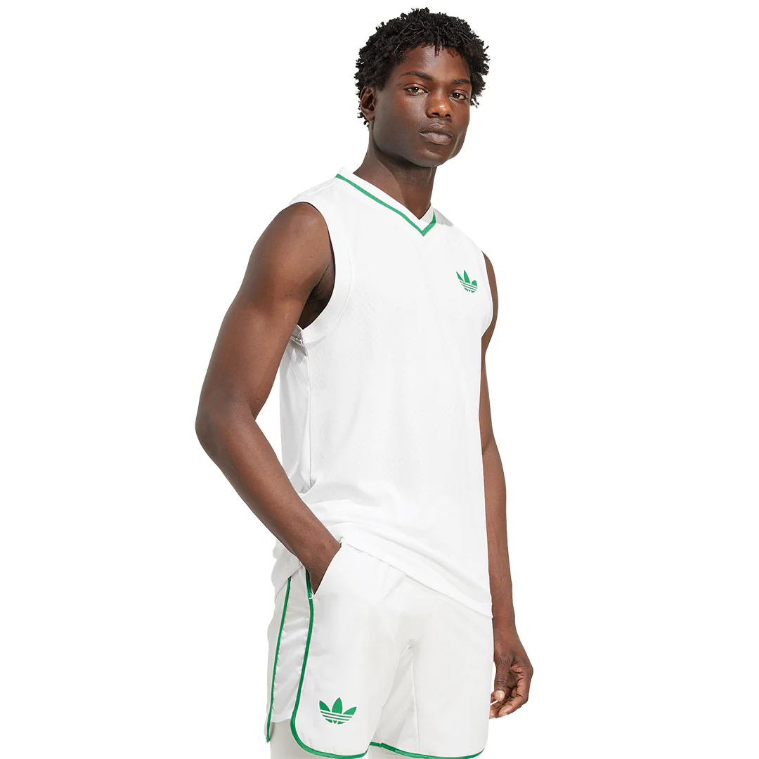 adidas Men's Pro Tank - White - Image 4
