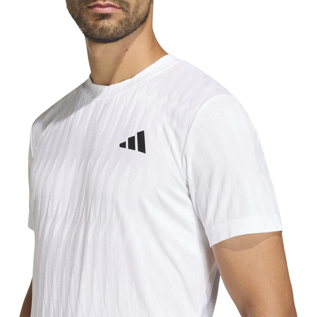 adidas Men's Freelift Tee - White - Image 4