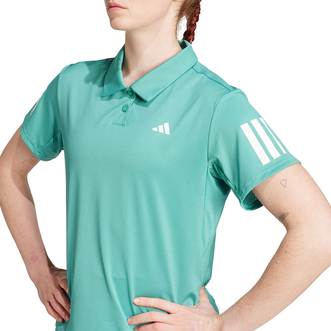 adidas Women's Club Polo - Powder Teal - Image 4