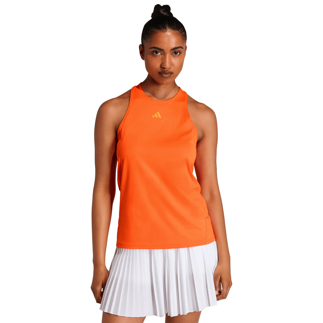 adidas Women's Club Tank - Pure Orange - Image 2