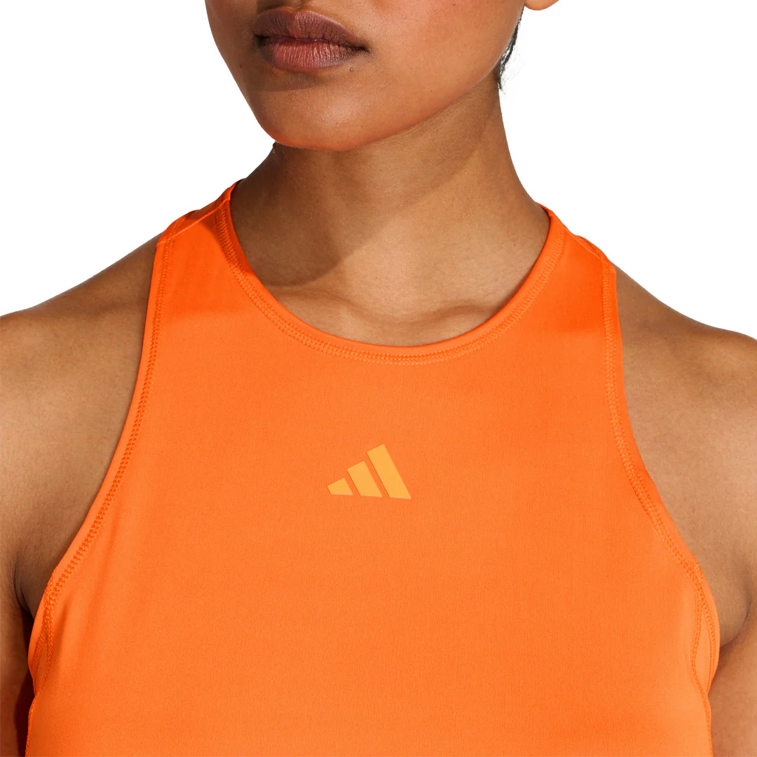 adidas Women's Club Tank - Pure Orange - Image 4