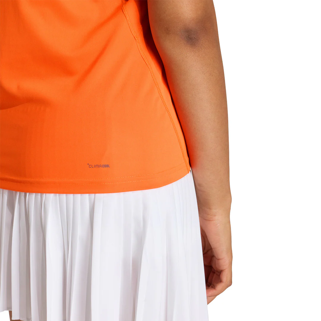 adidas Women's Club Tank - Pure Orange - Image 5