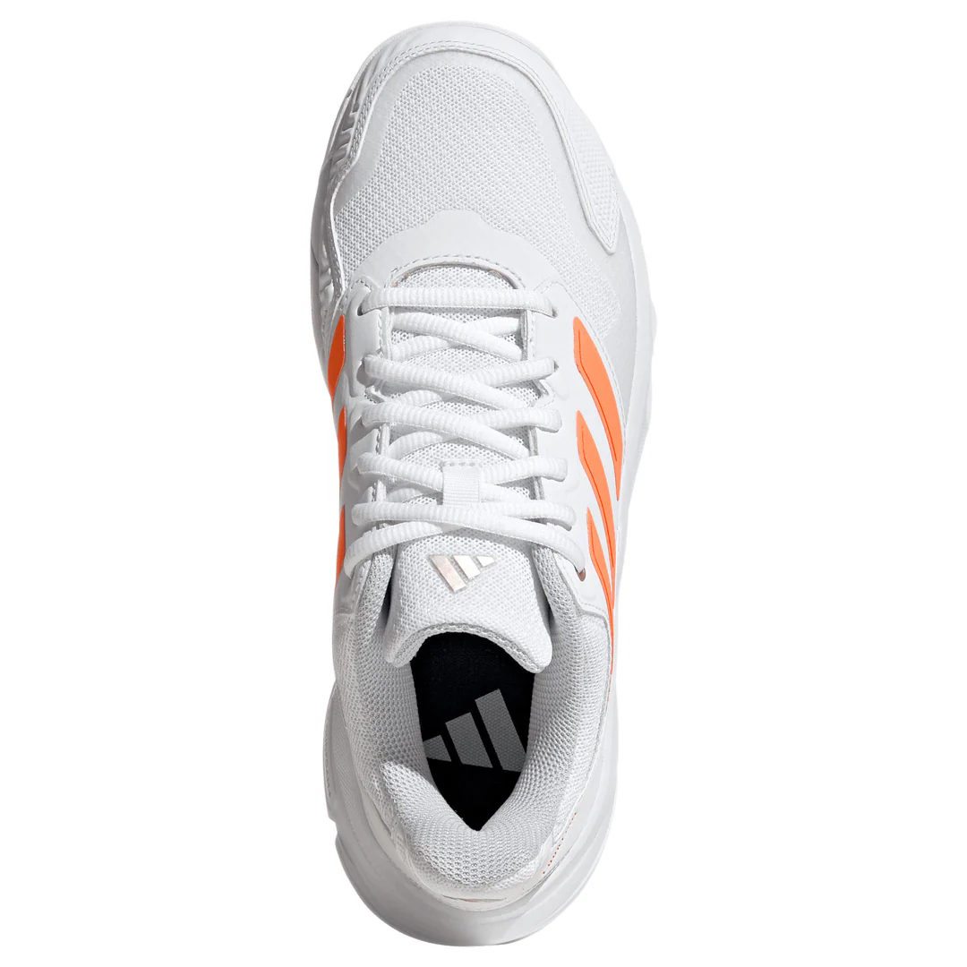 adidas Women's CourtJam Control 3 - Cloud White/Beam Orange - Image 5