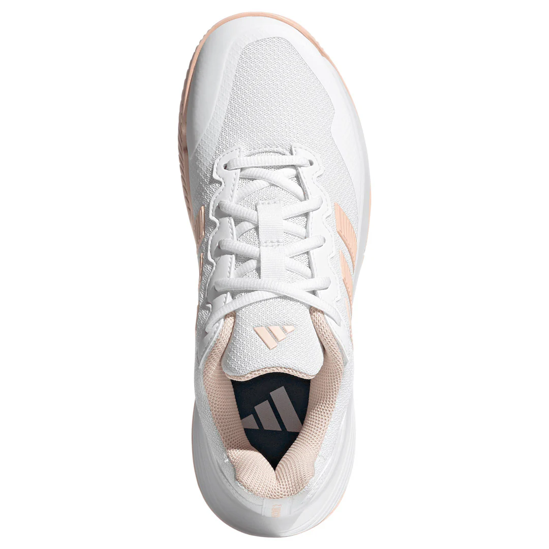adidas Women's GameCourt 2 - White/Blush Pink - Image 5