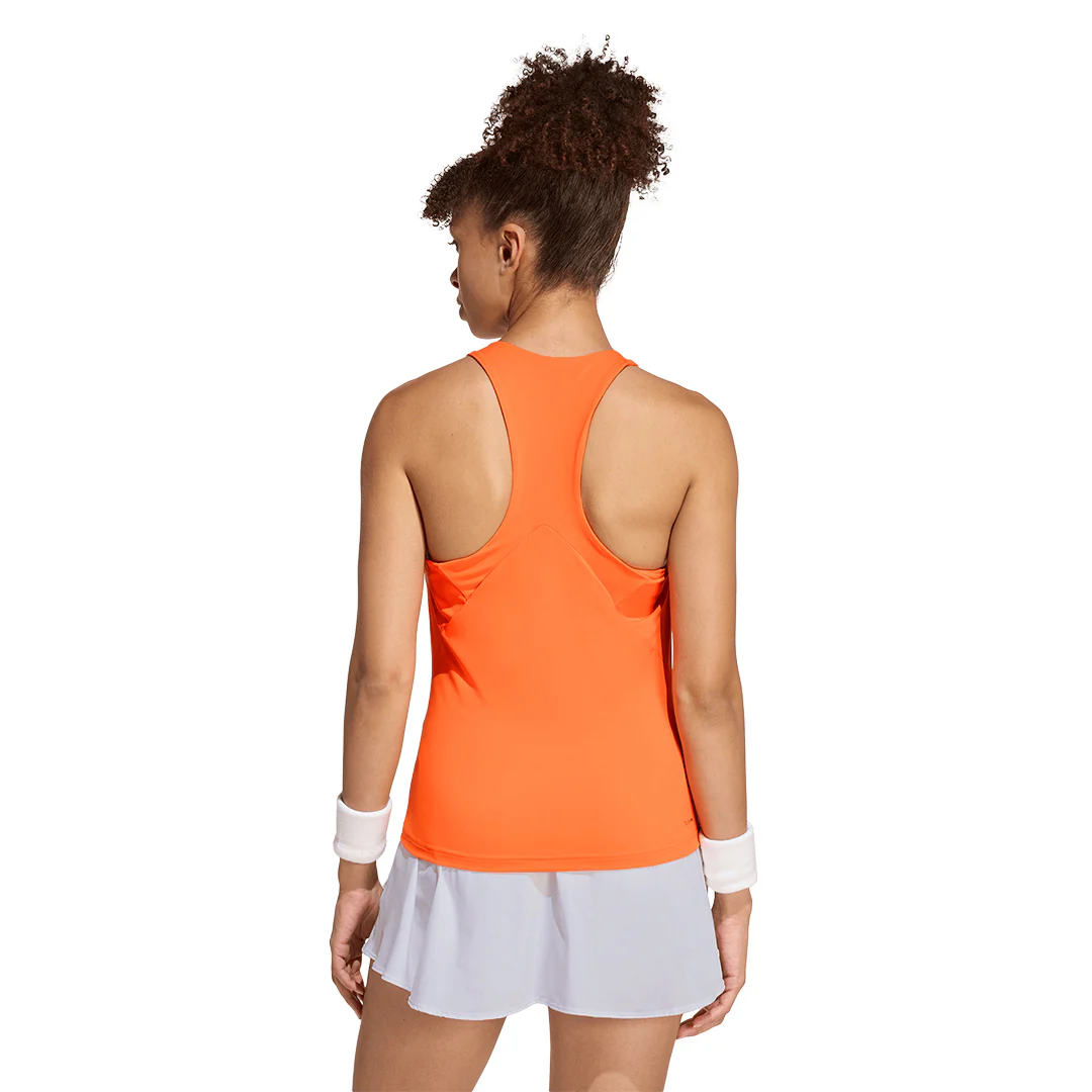 adidas Women's Y Tank - Pure Orange - Image 3