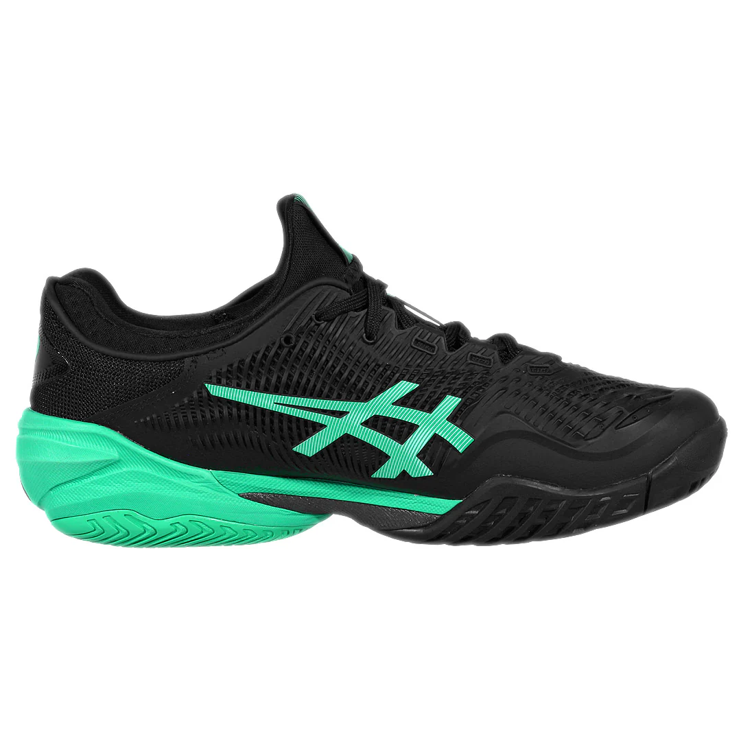 Asics Men's Court FF 3 - Black/Aurora Green - Image 2