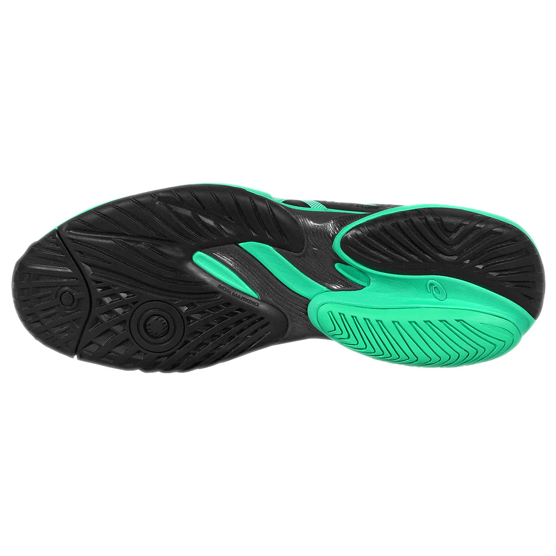 Asics Men's Court FF 3 - Black/Aurora Green - Image 3