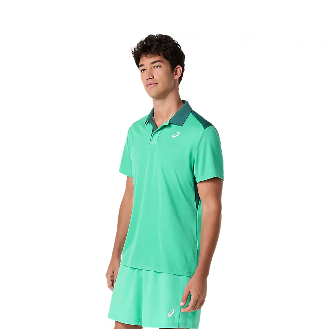 Asics Men's Court Polo - Aurora Green - Image 4