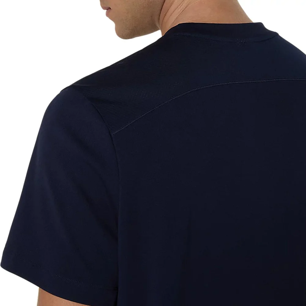 Asics Men's Court Short Sleeve Tee - Midnight - Image 5