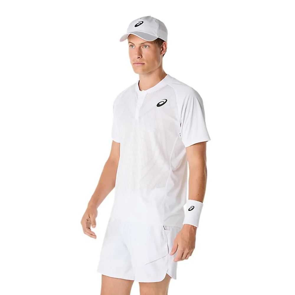 Asics Men's Match Actibreeze Polo - Brilliant White - Image 4