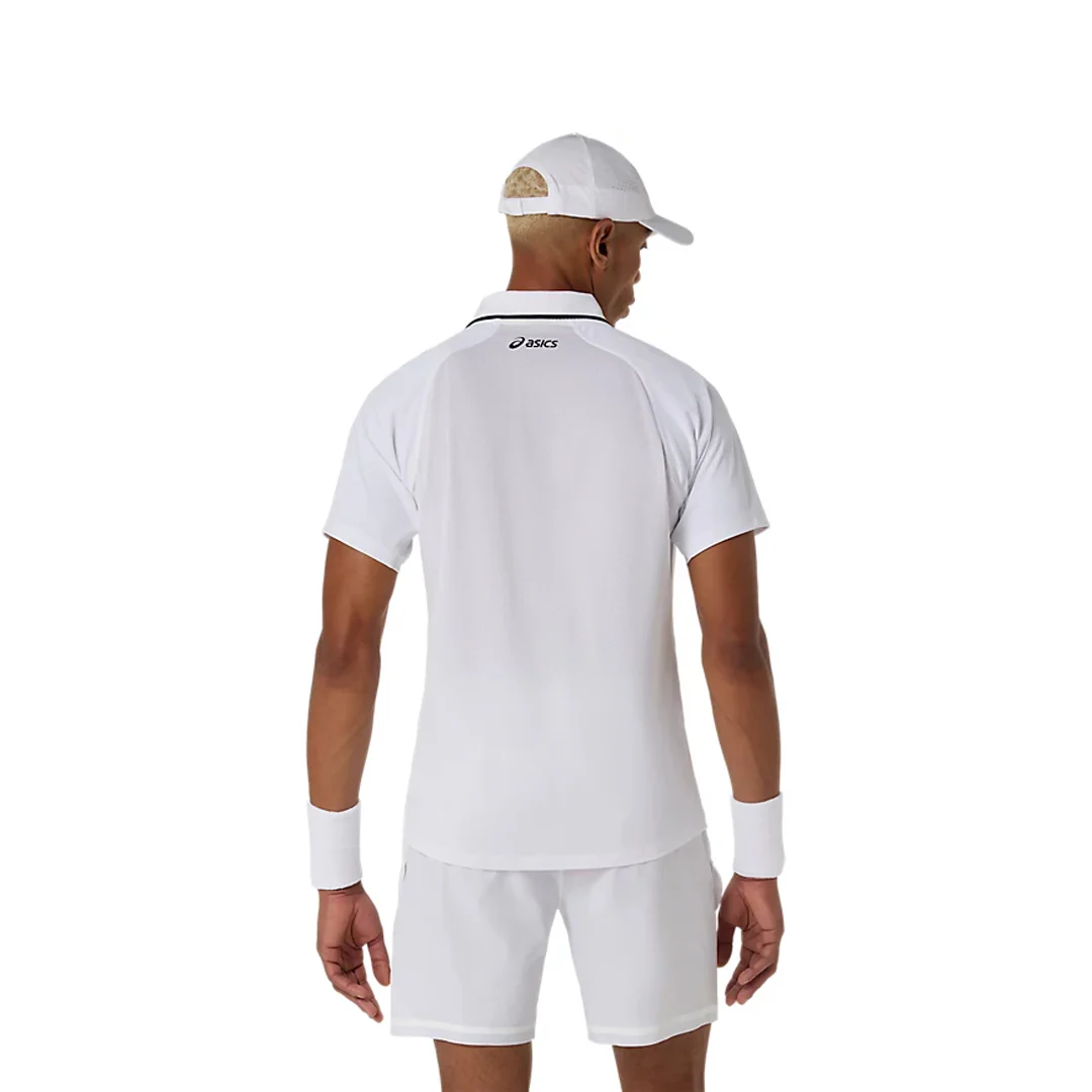 Asics Men's Match Polo - Brilliant White - Image 3