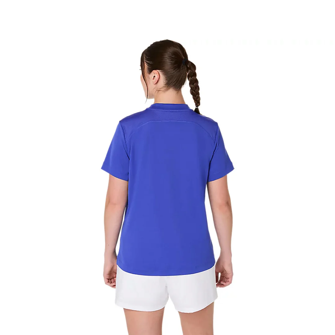 Asics Women's Court Short Sleeve Tee - Dark Cobalt - Image 4