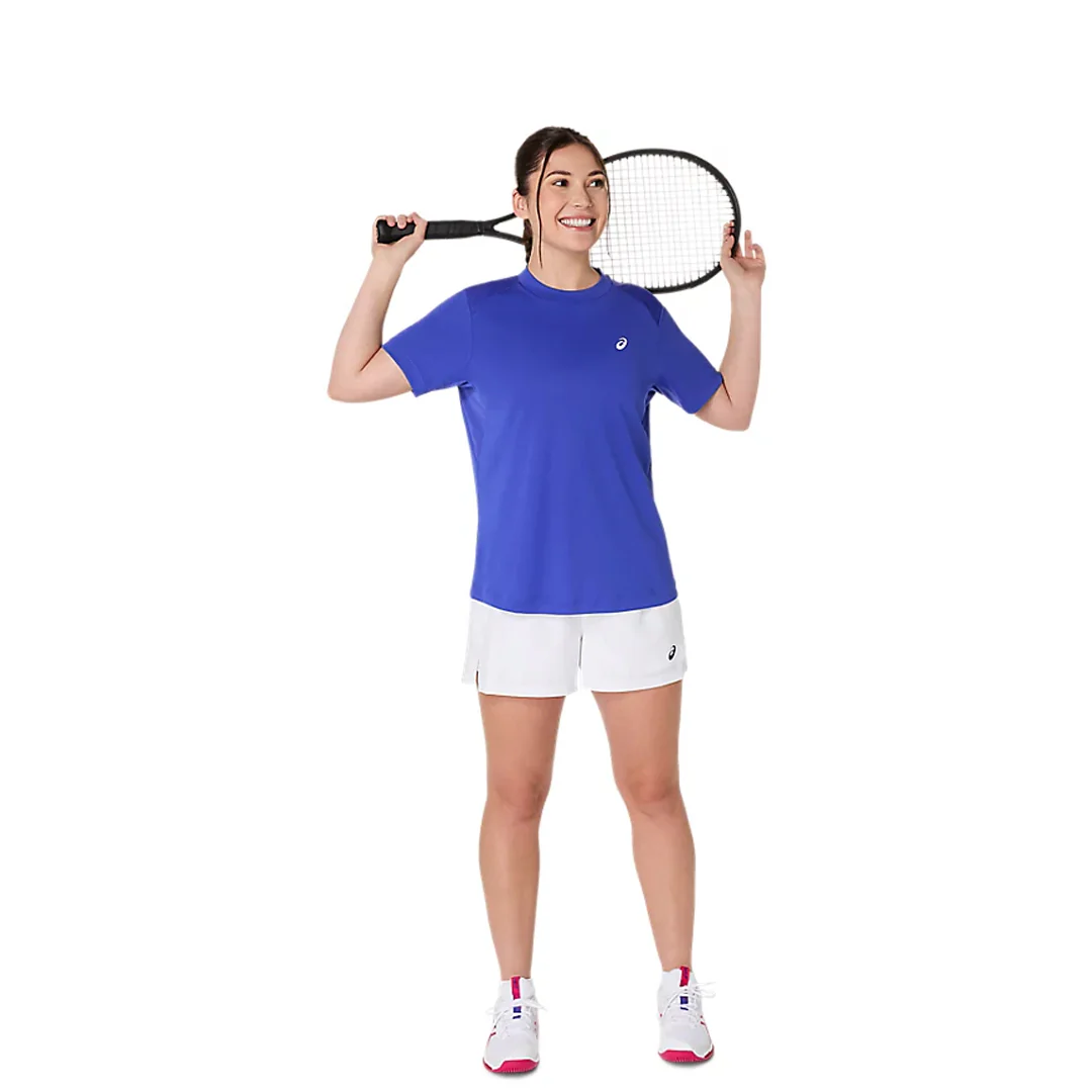 Asics Women's Court Short Sleeve Tee - Dark Cobalt - Image 7