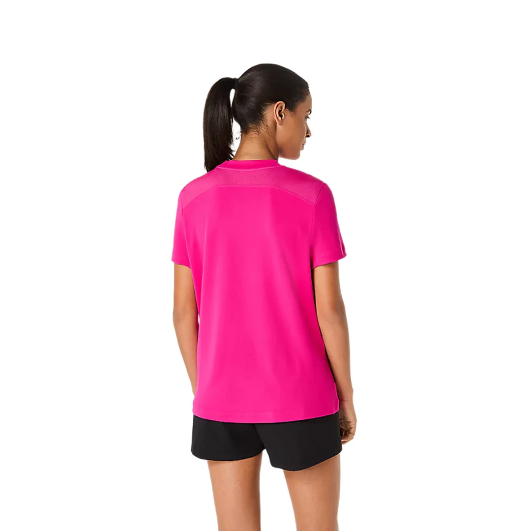 Asics Women's Court Short Sleeve Tee - Rave Pink - Image 4