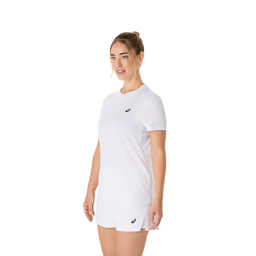 Asics Women's Court Short Sleeve Tee - Brilliant White - Image 5