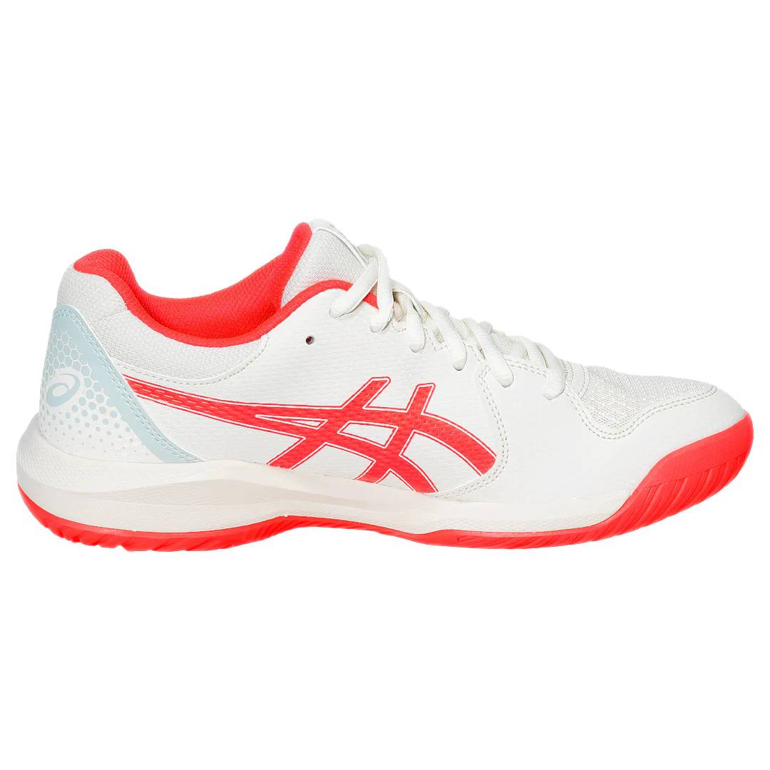 Asics Women's Gel-Dedicate 8 - Pickleball - Cream/Flash Red - Image 2
