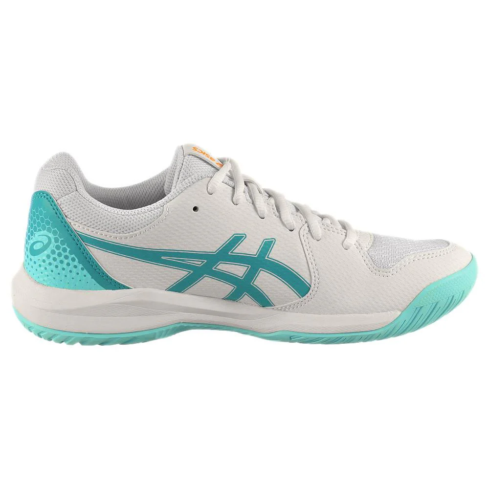 Asics Women's Gel-Dedicate 8 - Pickleball - White/Energy Aqua - Image 2