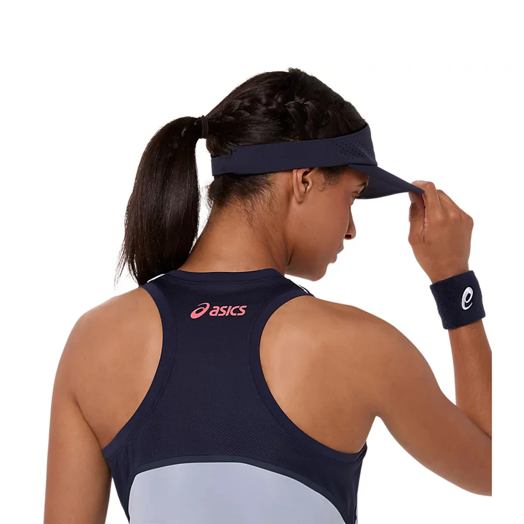 Asics Women's Match Tank - Grey Blue - Image 5