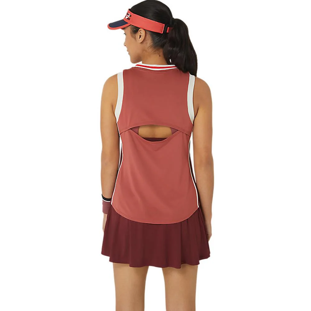 Asics Women's Match Tank - Red Snapper - Image 4