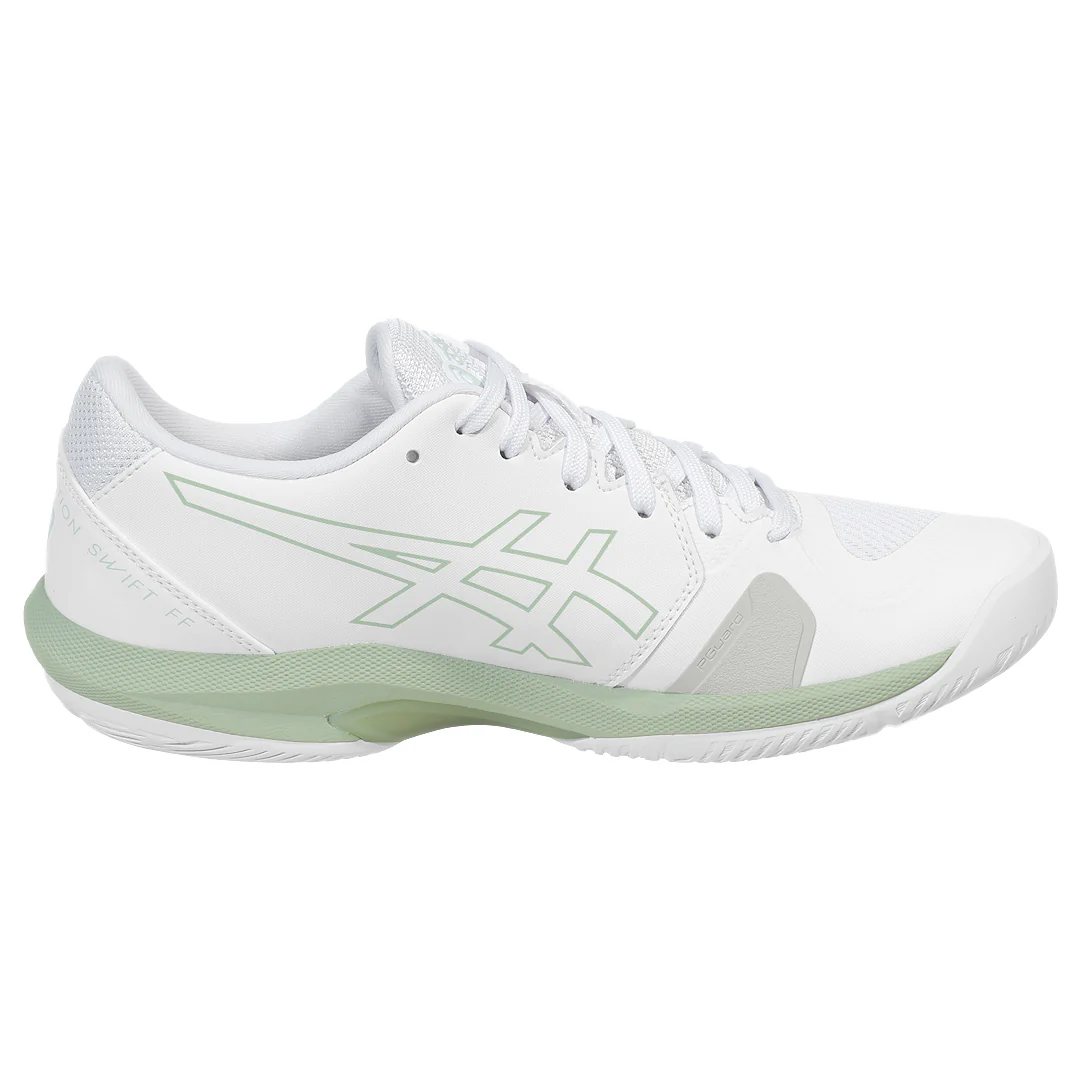 Asics Women's Solution Swift FF 2 - White/Lichen Rock - Image 2