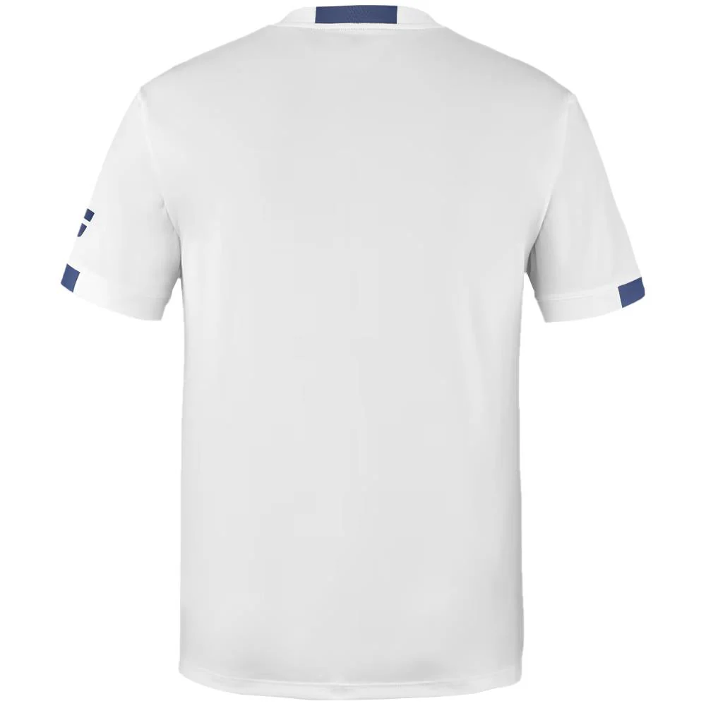 Babolat Boys Play Crew Neck Tee - White - Image 3
