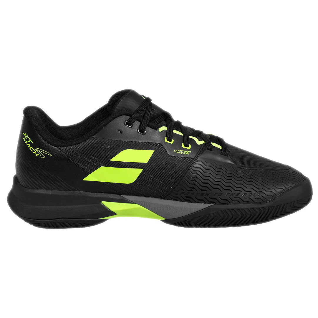 Babolat Men's Jet Mach 4 - Clay - Black/Aero - Image 2