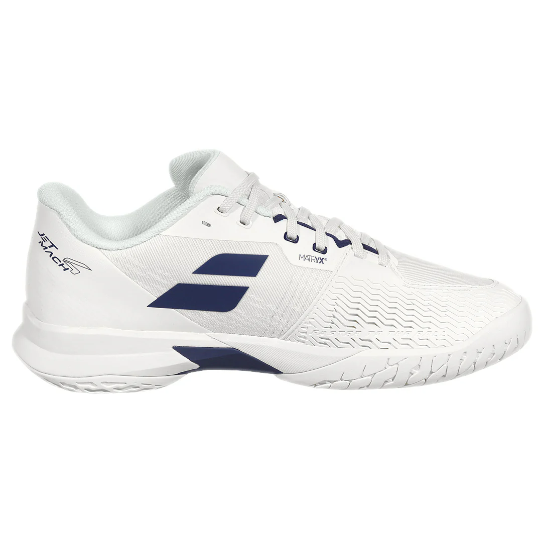 Babolat Men's Jet Mach 4 - Cream/Dark Blue - Image 2
