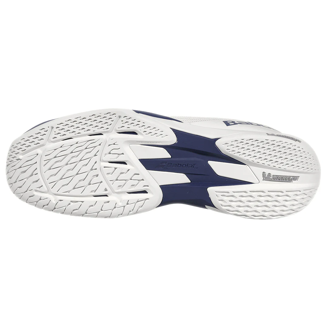 Babolat Men's Jet Mach 4 - Cream/Dark Blue - Image 3