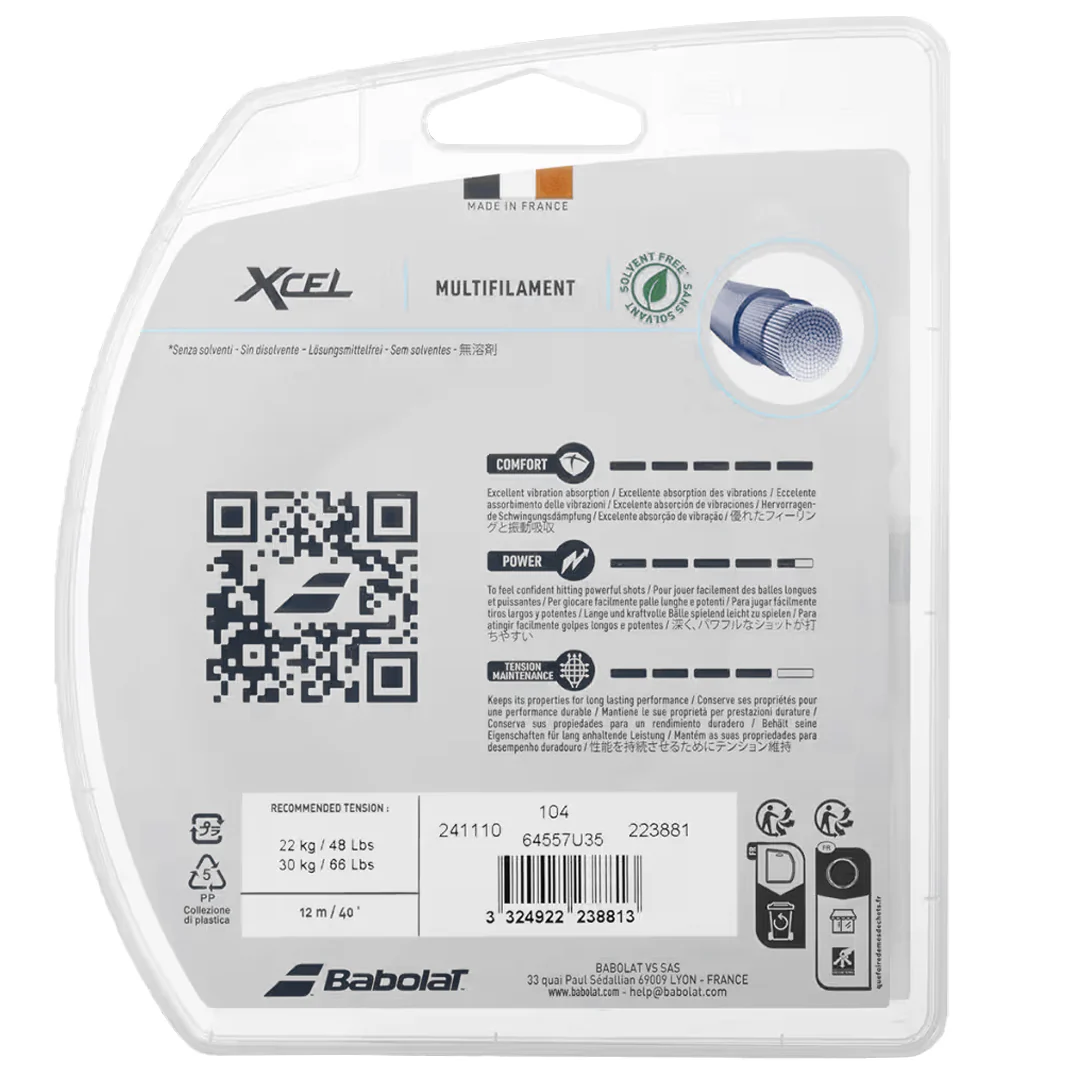 Babolat Xcel - Red - String Set - Image 2