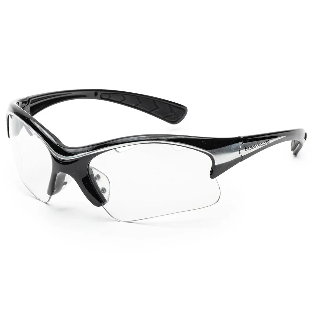Black Knight Stiletto Protective Eyewear - Silver/Black - Image 2