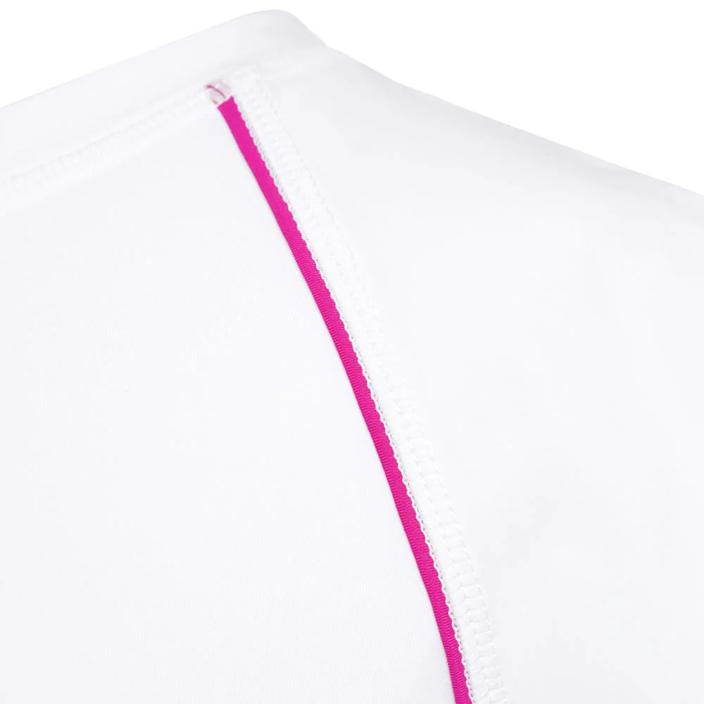 Fila Girls Core Short Sleeve - White/Pink Glow - Image 3