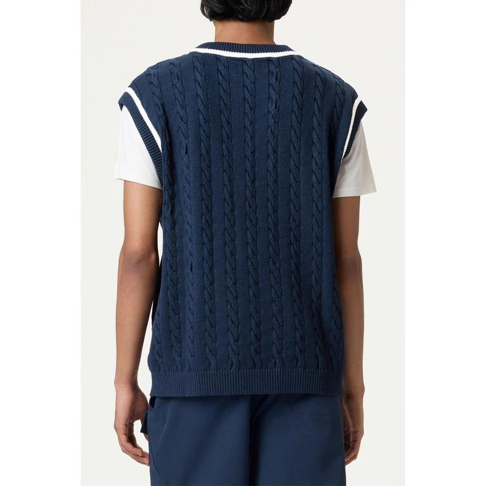 Fila Men's Baseline Cable Knit Vest - Fila Navy - Image 3
