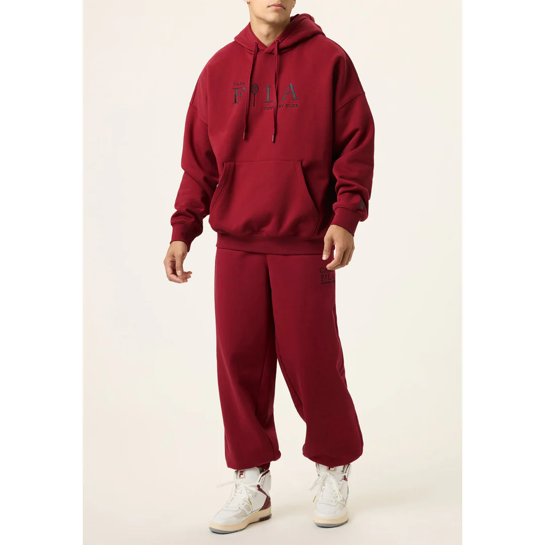 Fila Men's Country Club Hoodie - Tibetan Red - Image 2